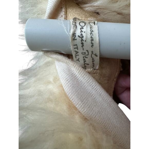 VTG Dyed Tuscan Lamb Fur Winter Hat Made Fur Origin In Italy Snowman Skiing - Picture 7 of 9